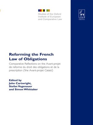 cover image of Reforming the French Law of Obligations